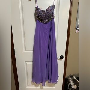 Mori Lee beaded prom dress